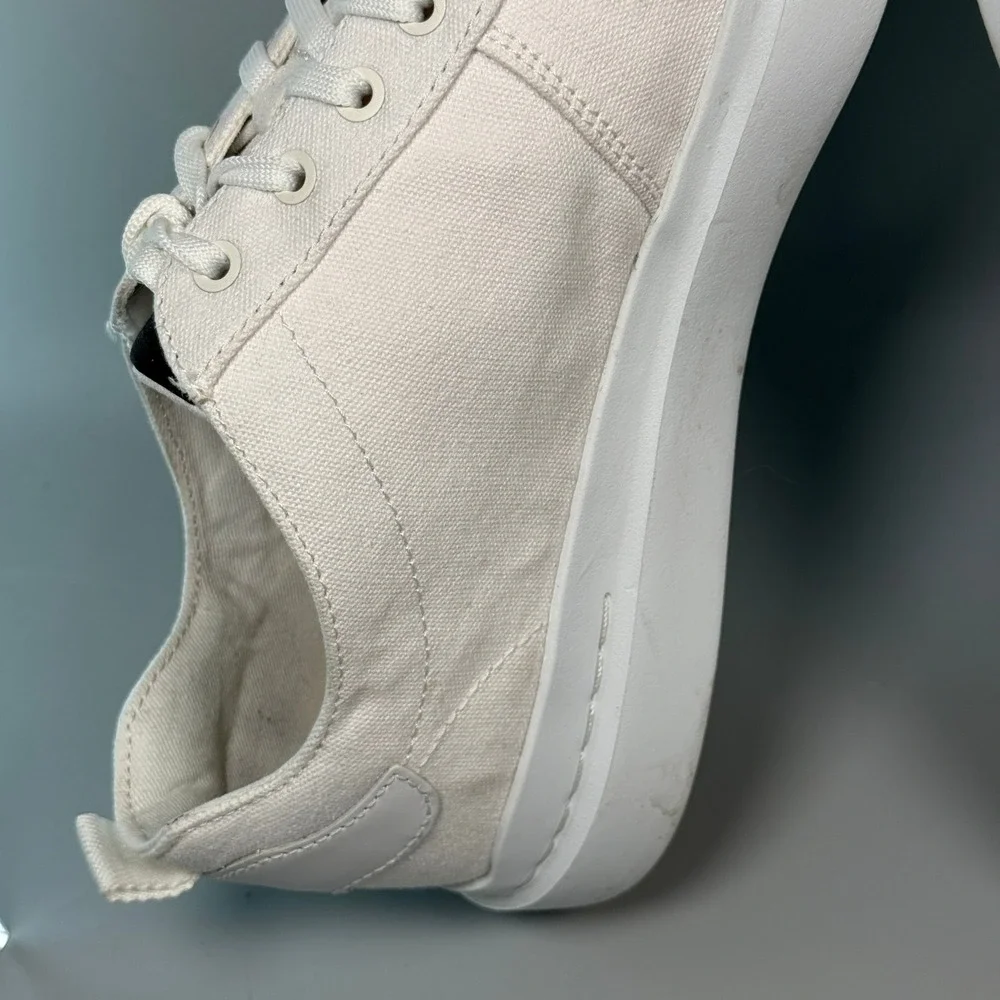 Cole Haan GrandPro Rally Mens 11.5 11 1/2 Canvas Court Dress Sneaker White Lace